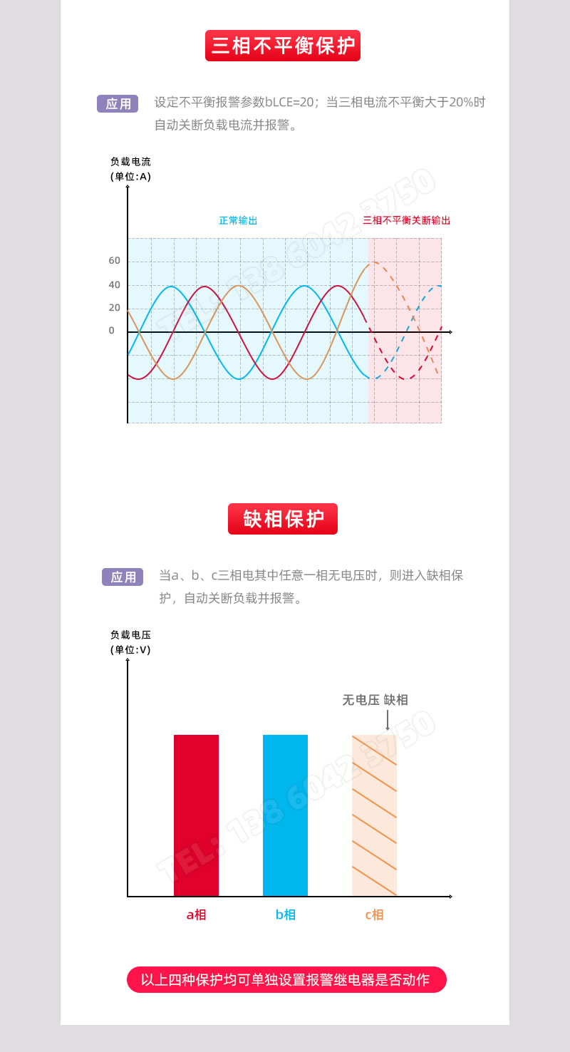 三相不平衡保護及缺相保護
