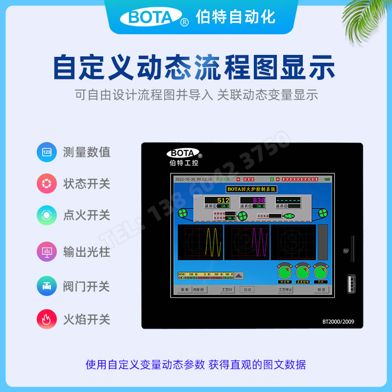 自定義動态流程圖|伯特多功無紙記錄儀